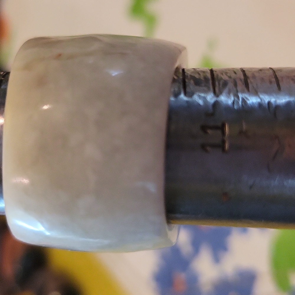 Large White Agate Ring - image 3